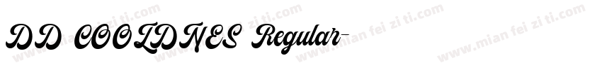 DD COOLDNES Regular字体转换